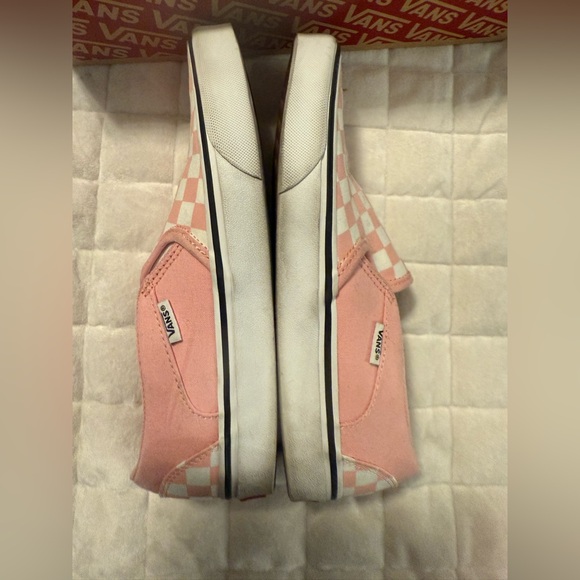 Vans Pink Checkered Slip-On Shoes - Asher - Picture 7 of 15